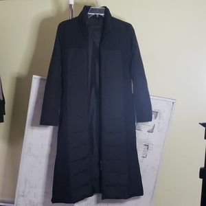 Long stylish down black jacket